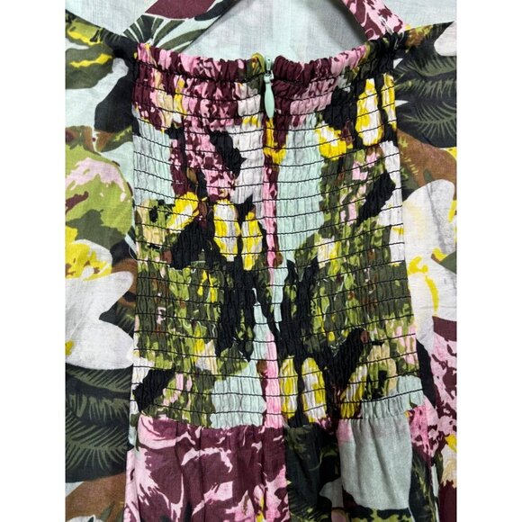 Cabi Women's Floral Print Sleeveless Tank Top Size 10 Cotton Silk Tropical‎ - Picture 6 of 6